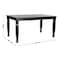 Flash Furniture Grace 60in. Solid Wood Dining Table w/Turned Wooden Legs, HD Rectangle Wood Table for 6, Black KER-T-799-BLK-60-GG - alternate 9